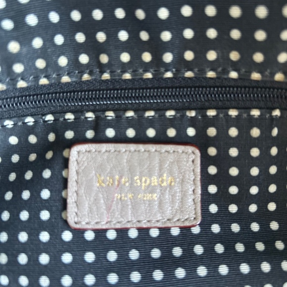 Kate Spade Grey Genuine Pebble Leather Handbag Shoulder Bag - Picture 14 of 15